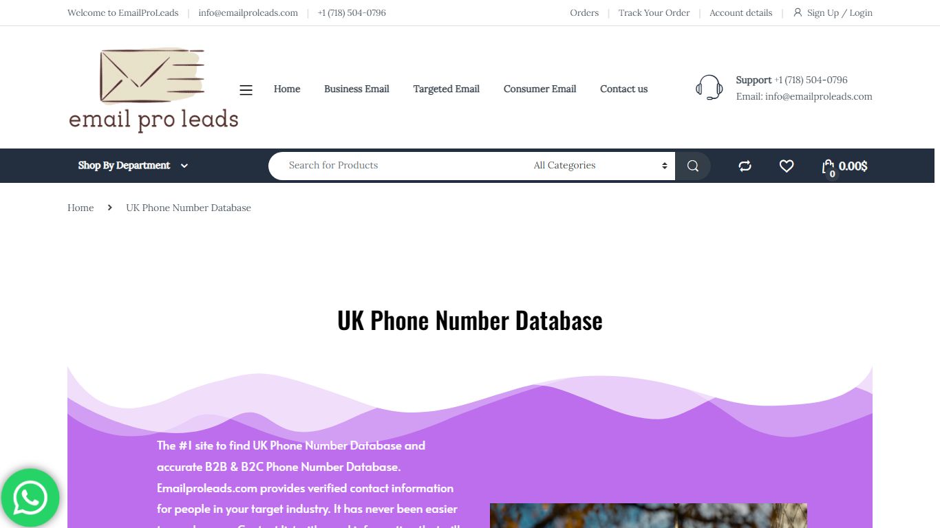 UK Phone Number Database - EmailProLeads